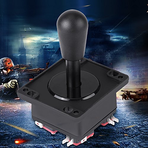 Walfront Arcade Joystick, Durável American Style 4/8 Way Game Joystick com peças de reposição de micro -varredura para máquina