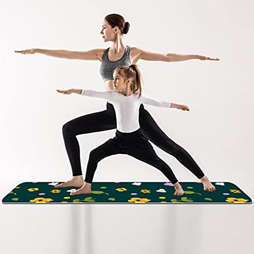 Yoga Mat Floral Flor Eco Friendly On Slip Fitness Exercition tapete para pilates e exercícios de piso