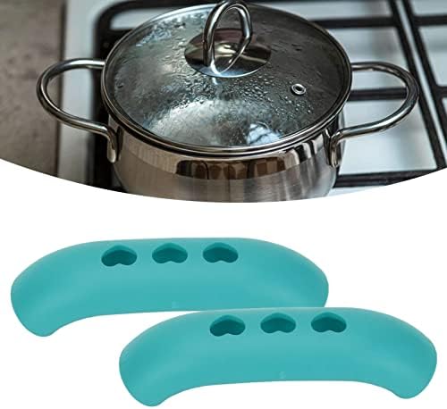 Silicone Assist Hot Pot Handled Suports Hot Handled, Handeld Hands Pot 2 Pcs Manuja de gole de gole, resistente ao calor,