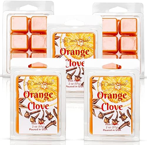 The Candle Daddy - Cravo laranja - picante laranja ardi -citrus derretia - cubos de cera de perfume máximo/derretimentos