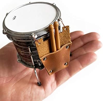 Fanmerch 1: 4 Bolsa de tambor em escala - Bolsa de tambores de couro e bateria - acessório de bateria perfeita para você mini kit de bateria