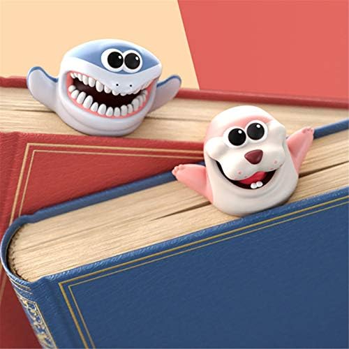 Yamezda 3D Strereo Animal Bookmark, Cartoon de novidade Lovely Animal Bookmark, marcadores para amantes de livros,