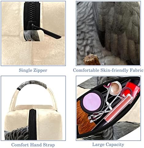 Bolsas de maquiagem de bolsas cosméticas tbouobt para mulheres, pequenas bolsas de maquiagem sacos de viagem, animal