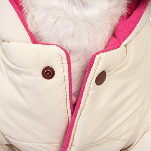 Vida de animais de estimação Jewel de jóia de jóia casaco de cão de inverno com acabamentos costurados de diamante - jaqueta