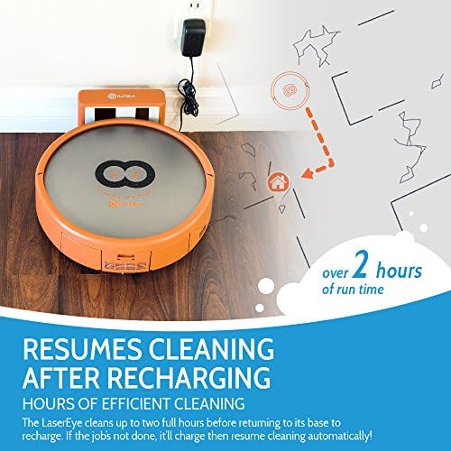 Rollibot Top classificado em 3D Mapeamento de laser Lasereye Robot Vacuum: pisos limpos, detecção de penhasco e objetos,