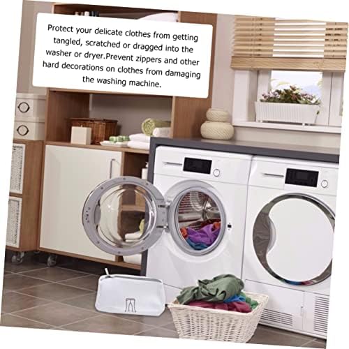 Lavagem da máquina de Yarnow Sacos de proteção de lavanderia de terno conjunto de suéter de malha Bolsa de lavagem Bolsas de roupas