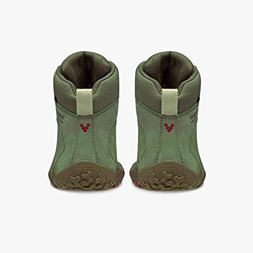 VivoBarefoot Tracker II FG, Bota de caminhada em couro feminino com sola terrestre e descalça