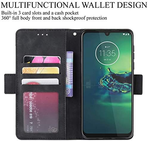Caixa Hualubro Samsung Galaxy S22, Proteção magnética de corpo inteiro Caixa de couro flip de choque de choque Caixa de carteira com