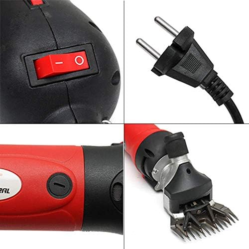 Zapion ovelhas tesouras tesouras de tesouras de tesouras portáteis Clippers elétricos, 6 velocidades Ajuste as ovelhas, para cabras, alpaca, lhamas, cavalo e outros gado de pele, apóie o trabalho de cisalhamento pesado 690 w