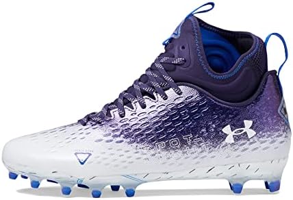 Under Armour Men's Sportlight Lux MC 2.0 Sapato de futebol, Midnight Navy/White/White, 12