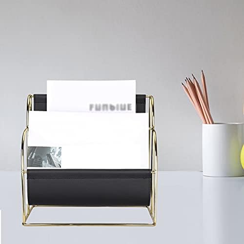 YFQHDD Decorações de interiores domésticas móveis de escritório Metal Shelf Display Rack de couro de couro de couro prateleiras