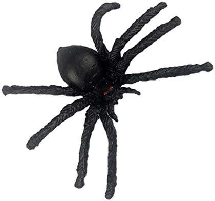 50 PCs Brank Spiders Fake Bugs plásticos realistas Brinquedos de piada favorita Adeços para Favores e decoração de festa