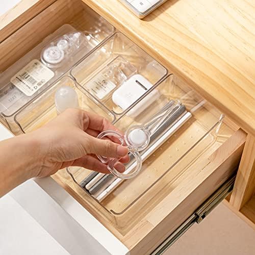 Cosméticos Cabilock Clear Transparent Separation Divishers para caixas de cômodas de armazenamento Vaidade de gadgets Dravejas Bandeja