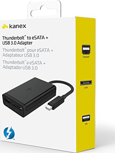Kanex Thunderbolt para ESATA mais adaptador USB 3.0