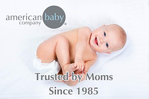 American Baby Company de algodão natural malha de jersey ajustada de 18 x 36 Cradle/Bassinet Sheet, ECRU, respirável suave, para meninos e meninas