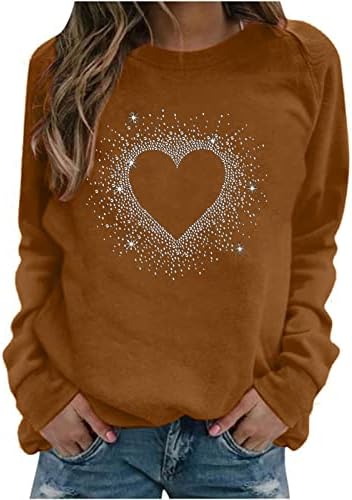 Roupa de pescoço da tripulação do outono de inverno 2023 Graphic de manga longa Faixa solta Plus Tamanho Casual Casual Sweatshirt Roup for Lady