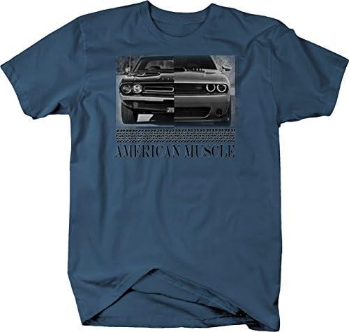 American Muscle Hotrod Challenger Modern Racing camiseta preta