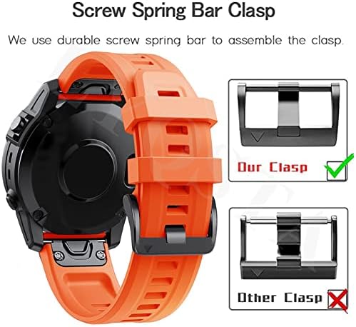 AMSH 22 26mm Smart Watch Bands para Garmin Fenix ​​7 7x Strapas de silicone Rápula de liberação rápida Fenix ​​6 5 6x 5x Plus/945 Bracelet Correa