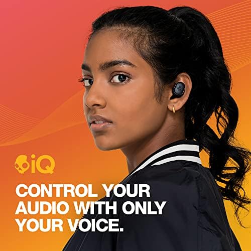 SkullCandy Grind Combustível verdadeiro sem fio, fones de ouvido - Black Black/Orange e Fuelbase 2