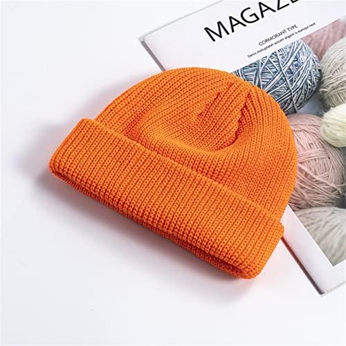 Chapéu desleixado de inverno Capinha de malha quente para homens Menino Unissex malha de inverno quente térmico espeto boné tampa