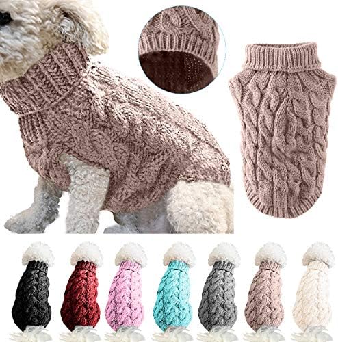 Pet Dog Turtleneck Troketing Casaco Casaco de inverno mais quente espessamento