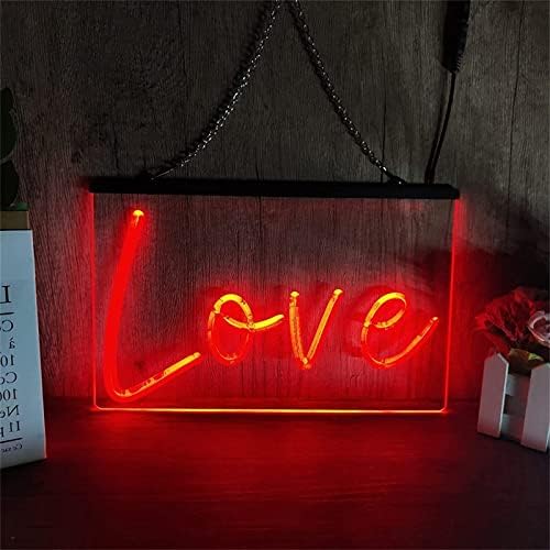 DVTEL AMOR SIGN NEON MODELA DE MODELA LED LEZES LUMAS LUMAS LENTAS SIGNA PAINEL PAINEL DE ACRILIC