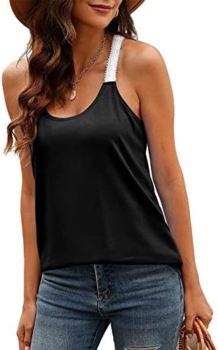 Camisa de colete da blusa para meninas adolescentes sem mangas escorregamento de decote em coração de renda de algodão camar