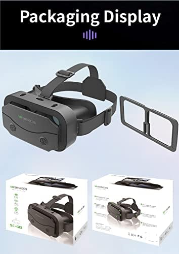 Fone de ouvido VR Compatível com iPhone e Android Telefone dentro de 4.7-7.2inch Tela- Realidade virtual universal Óculos- Soft
