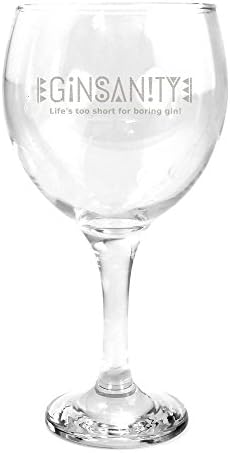 Ginsanity Personalizado/Gravado Classic Classic 22 Oz Gin Balloon Glass Celebração/ocasião especial/torrada
