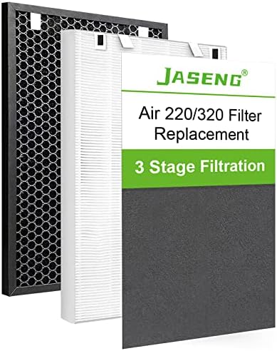 Jaseng para Bissell Air 220 Substituição de filtro H13 Filtro HEPA Compatível com Bissell Air320 Air220, sistema de filtragem