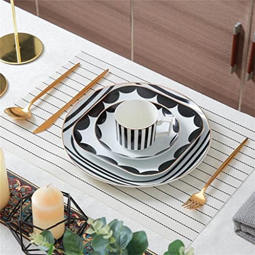 Zhuhw talheres de talheres de talheres de talheres placemat conjunto de mesa de mesa conjunto de placas de tabela de tabela decoração de casa