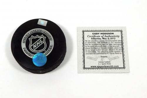 Cody Hodgson assinou o Hóquei de Hóquei da NHL de NHL AJ AJ Sports Auto - Pucks autografados da NHL