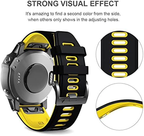 XJIM Sport Silicone Smart Watch Bracelet Strap for Garmin Fenix ​​6x 7 7x 3HR 935 945 ABORDA