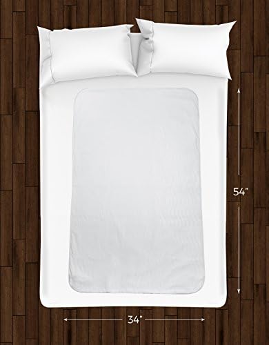 Bloco de conforto 1 embalagem lavável almofada de cama, protetor de colchão reutilizável com superfície ultra macia de poli-poli