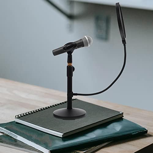 KOAIUS 1 SET Set Desktop Microfone Stand Stand Holder Mic Stand Multifuncional Mic Stand com Stands de filtro de microfone