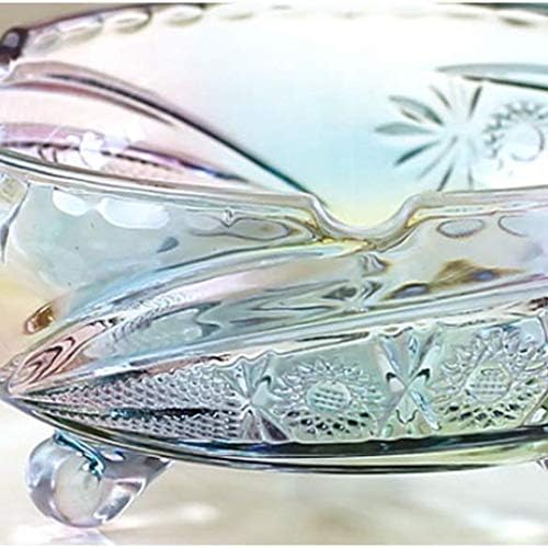 SJYDQ Modern Crystal Ashtray, cinzeiro de charuto European Room Living Bandejas de Cingaras de Casgas Decoração de Decoração