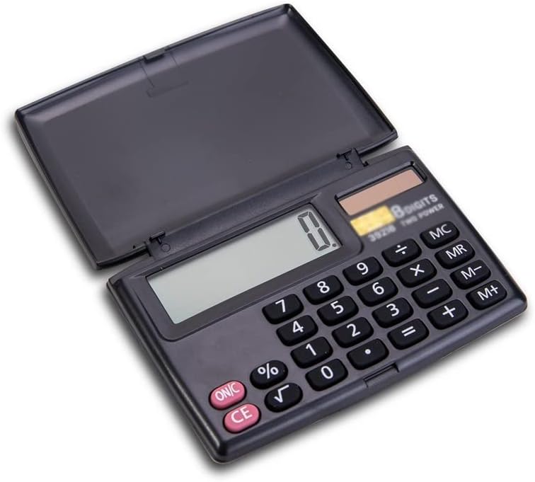 Mini calculadora MJWDP Office portátil Uso pessoal calculadoras de bolso entregaram 8 dígitos de acesso à Escola Electornic