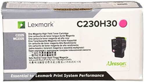 Lexmark C230H20 Toner de cartucho de alto rendimento ciano, cinza