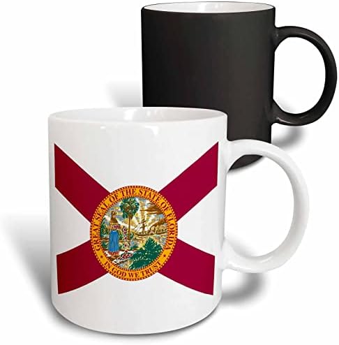 Bandeira 3drose de caneca da Flórida, 11 oz, cerâmica