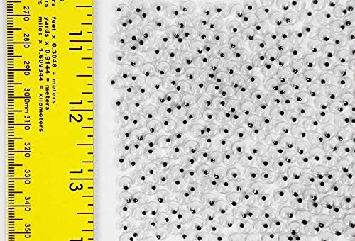 Cole em um movimentado redondo Wiggly Wobbly Googly Eyes para Bear & Doll & Scrapbooking 144pcs