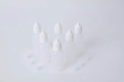 Quupy 24pcs 15ml/0,5 onças vazia Recarregável Recarregável Plástica de líquido de líquido com odeer