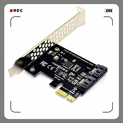 Conectores PCIE para SATA 3.0 Card de expansão Adicionar no controlador de cartão Dual SATA Port PCI Express Adapter Card