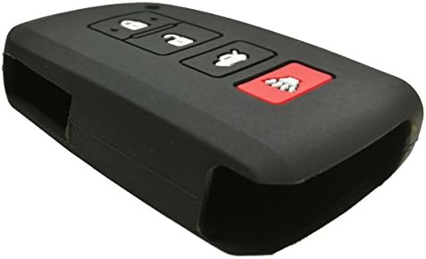 Coolbestda 2pcs borracha smart key key fob capa remota protetor de case de luva sem chave para 2015 2017 2018 Toyota RAV4