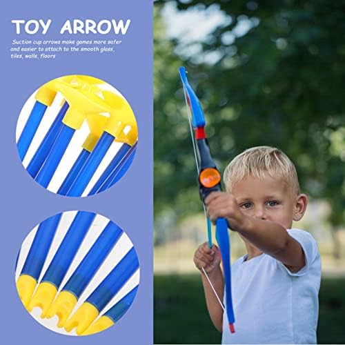 Toddmomy 12pcs arco e flecha de reposição de sucção de sucção flechas setas de brinquedo Play Substitute Arrows