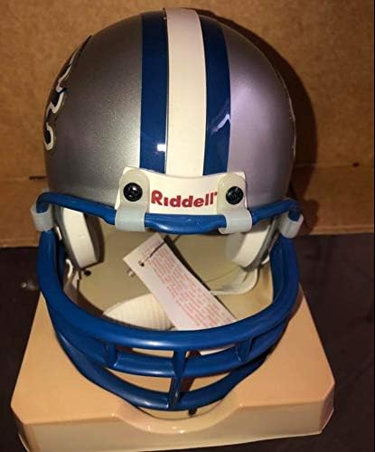 Kalimba Edwards Detroit Lions assinou o Mini Capacete Autografado Riddell com CoA