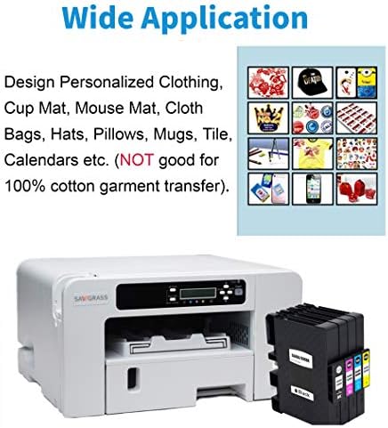 F Finders & Co SG400 Sublimation Cartucho de tinta Dye de alto rendimento compatível com a impressora virtuosa SG 400 SG800 Sawgrass