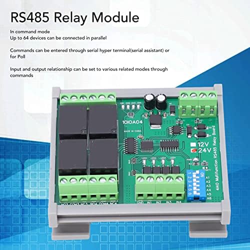Módulo de relé de canal DC24V 4, RS485 RTU PCB placa com componentes de controle industrial habitacionais