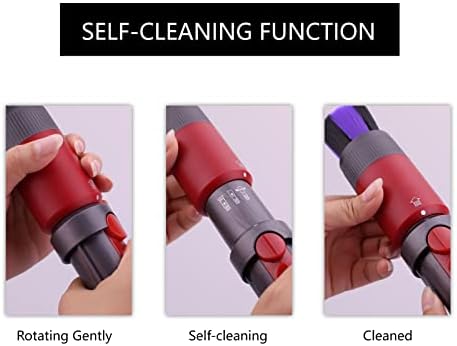 Escova de poeira sem rastreamento compatível com Dyson V7 V8 V10 V11 V15 Vacuum Cleaner, Auto-limpeza da escova de remoção