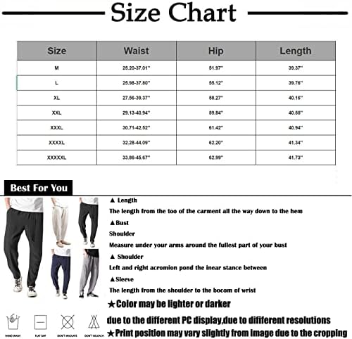 Saxigol Linen Mens calças de moletom de tamanho grande calça casual 2023 calças esportivas de moda ao ar livre calças básicas