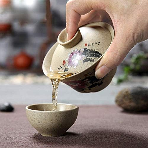 Paynan Chinese Pottery Gaiwan Tea Conjunto de chá de cerâmica de cerâmica Gaiwan Copo de chá de chá de kung fu tigela